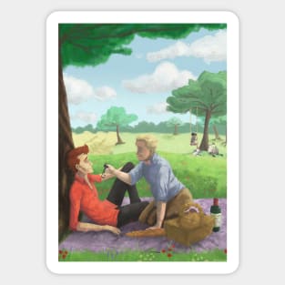 Picnic at Tadfield Sticker